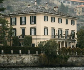 The exterior of George Clooney's Lake Como Villa