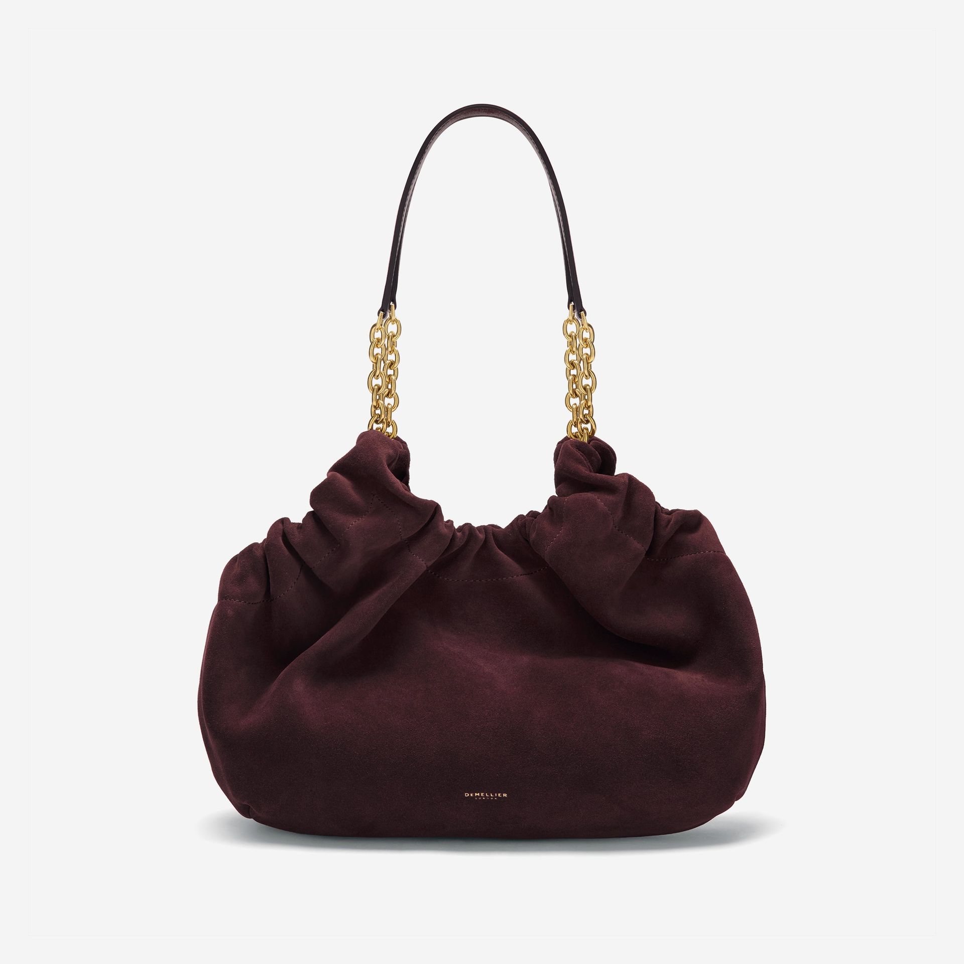 The Midi Miami | Burgundy Suede &amp; Burgundy Smooth | Demellier