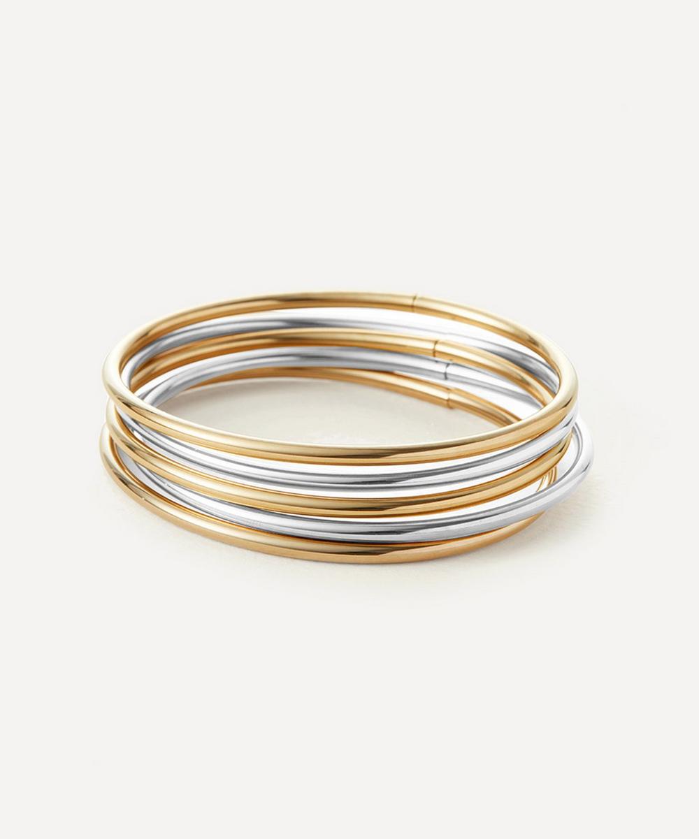 Mixed Metal Dane Bangle Bracelet Set