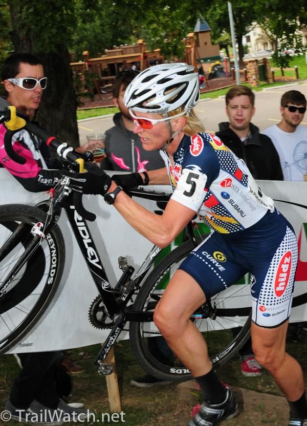 Sue Butler (Hudz-Subaru) goes on to win "Most Aggressive Rider"