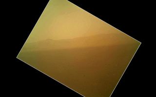 Curiosity's First Color Image of the Martian Landscape