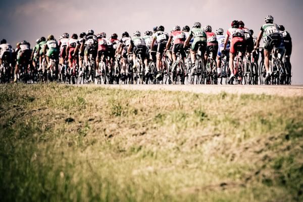 The men rolling along.