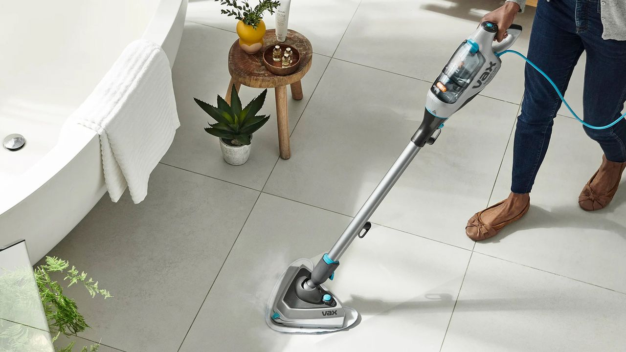 Image of Vax PowerFresh Steam Plus steam cleaner in promotional image 