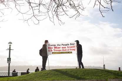 Anti-war protesters in Seattle