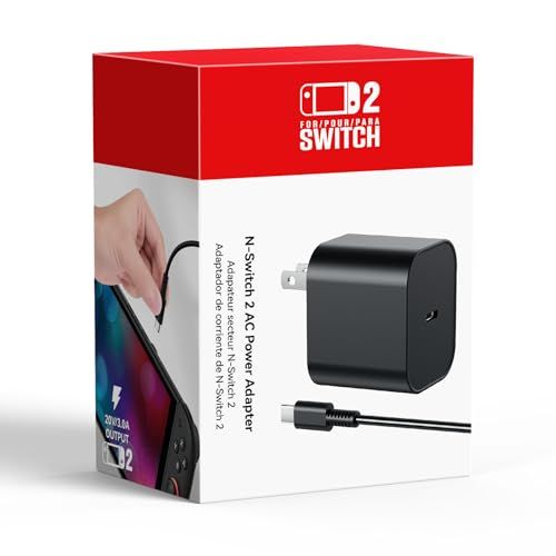 Switch 2 Charger - 60w Ac Power Adapter for Nintendo