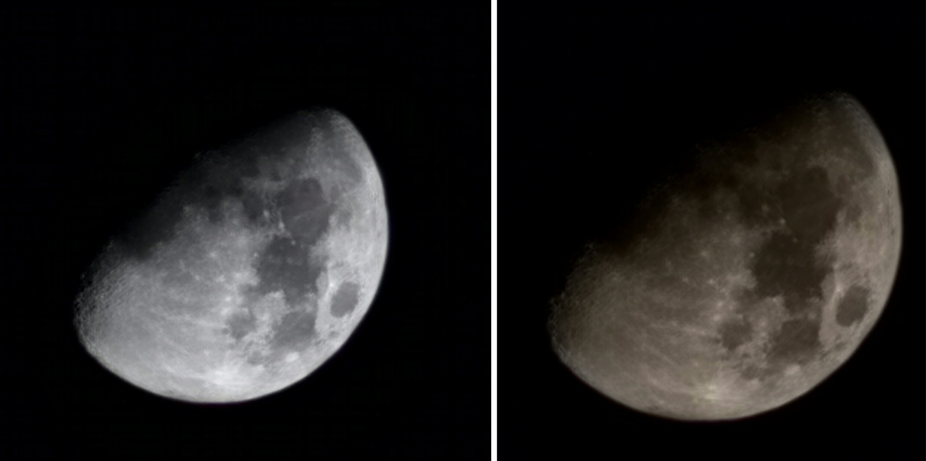 Samsung Galaxy S22 Ultra 30x and 100x Space Zoom moon shots