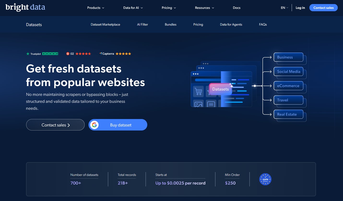 Bright Data datasets