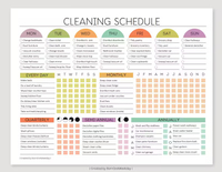 Cleaning Planner $3.30 at Etsy