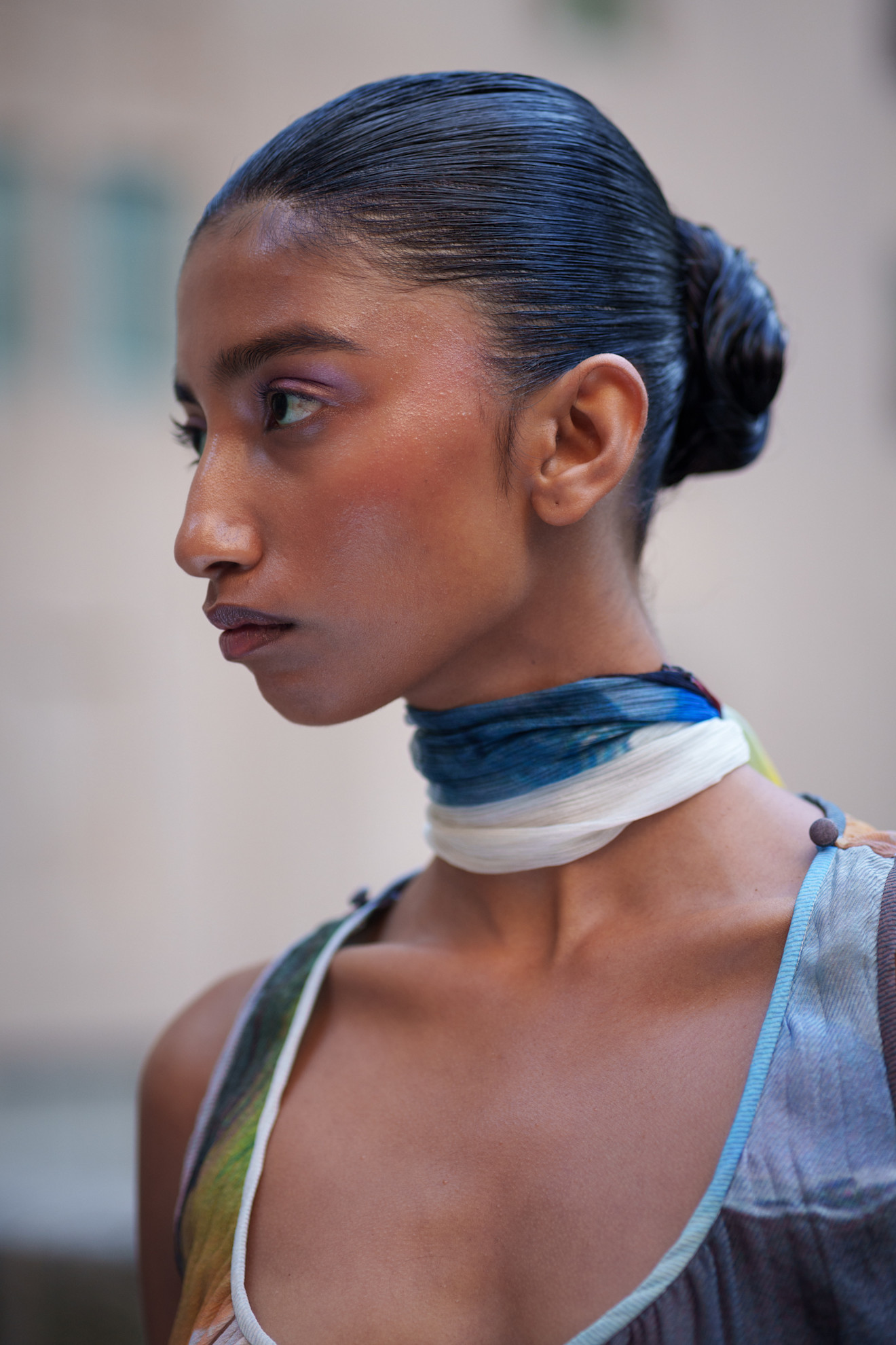 Tibi spring/summer 2025 beauty look from New York Fashion Week