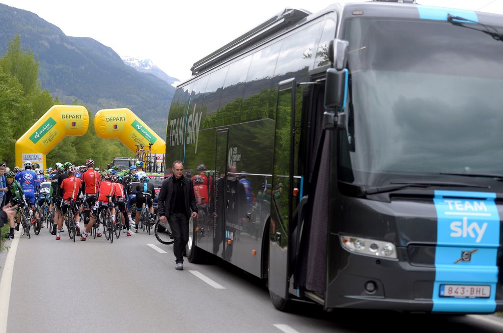 The Team Sky bus