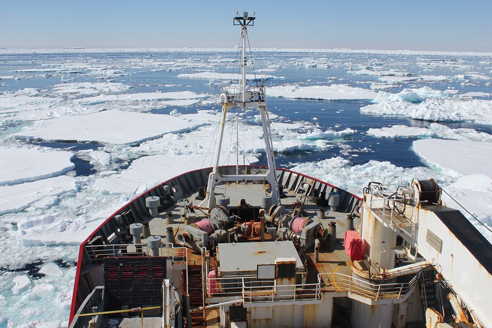 Antarctica research ship