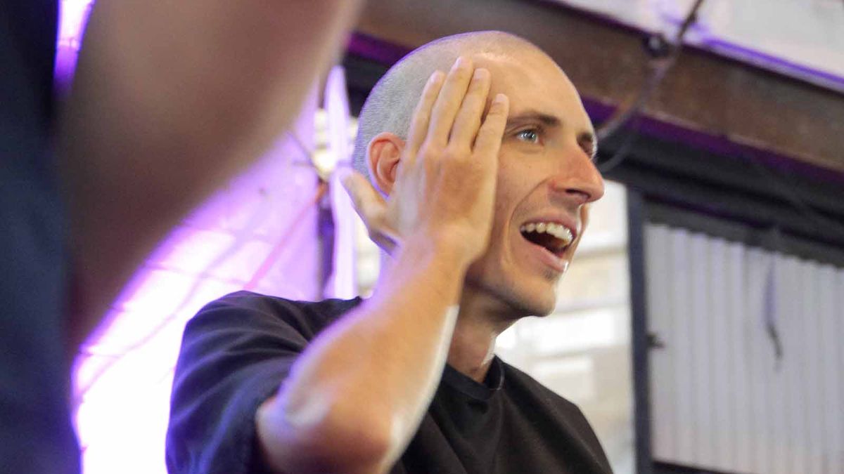Mitch Docker and Lachlan Morton haircut