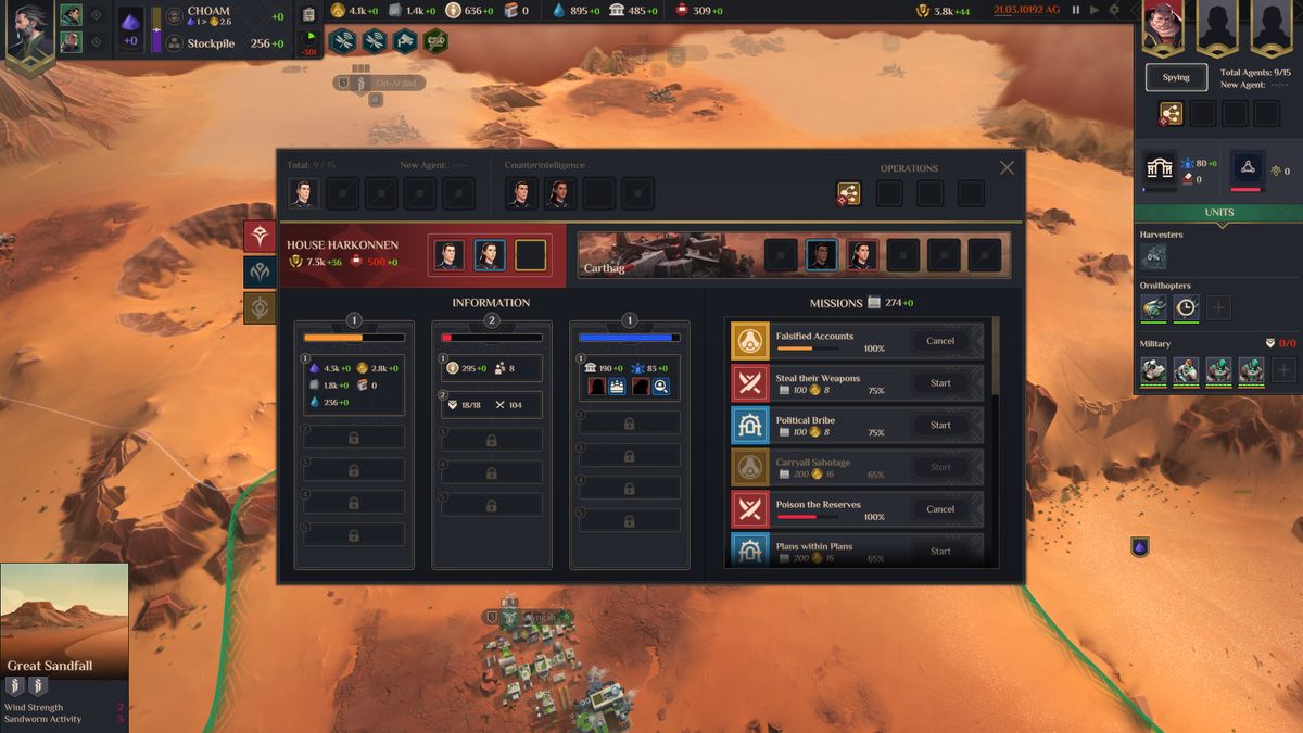 Dune Spice Wars 4X