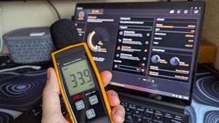 ASUS ProArt PZ13 Copilot+ PC tested with a decibel meter