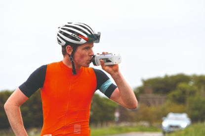 Image shows a rider fuelling.