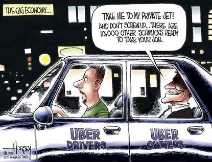 Editorial Cartoon U.S. Uber 2016