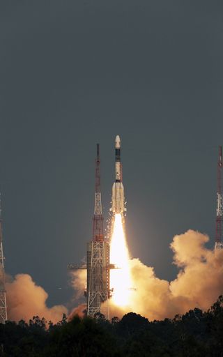 GSLV-F08 liftoff