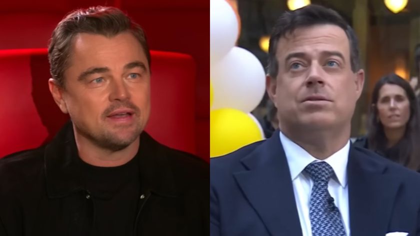 From left to right: Leonardo DiCaprio on The Tonight Show and Carson Daly on the Today Show.