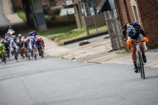 Alison Tetrick (Twenty 16) launches an attack.