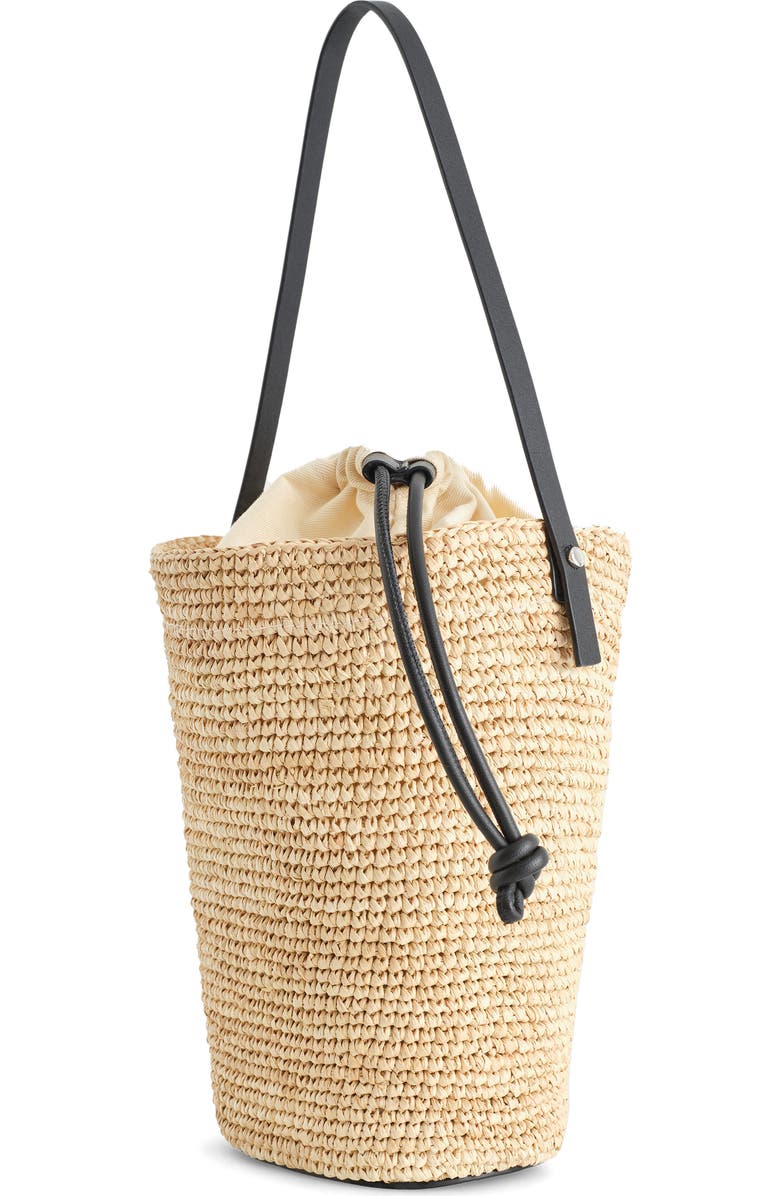 Mini Straw Bucket Bag