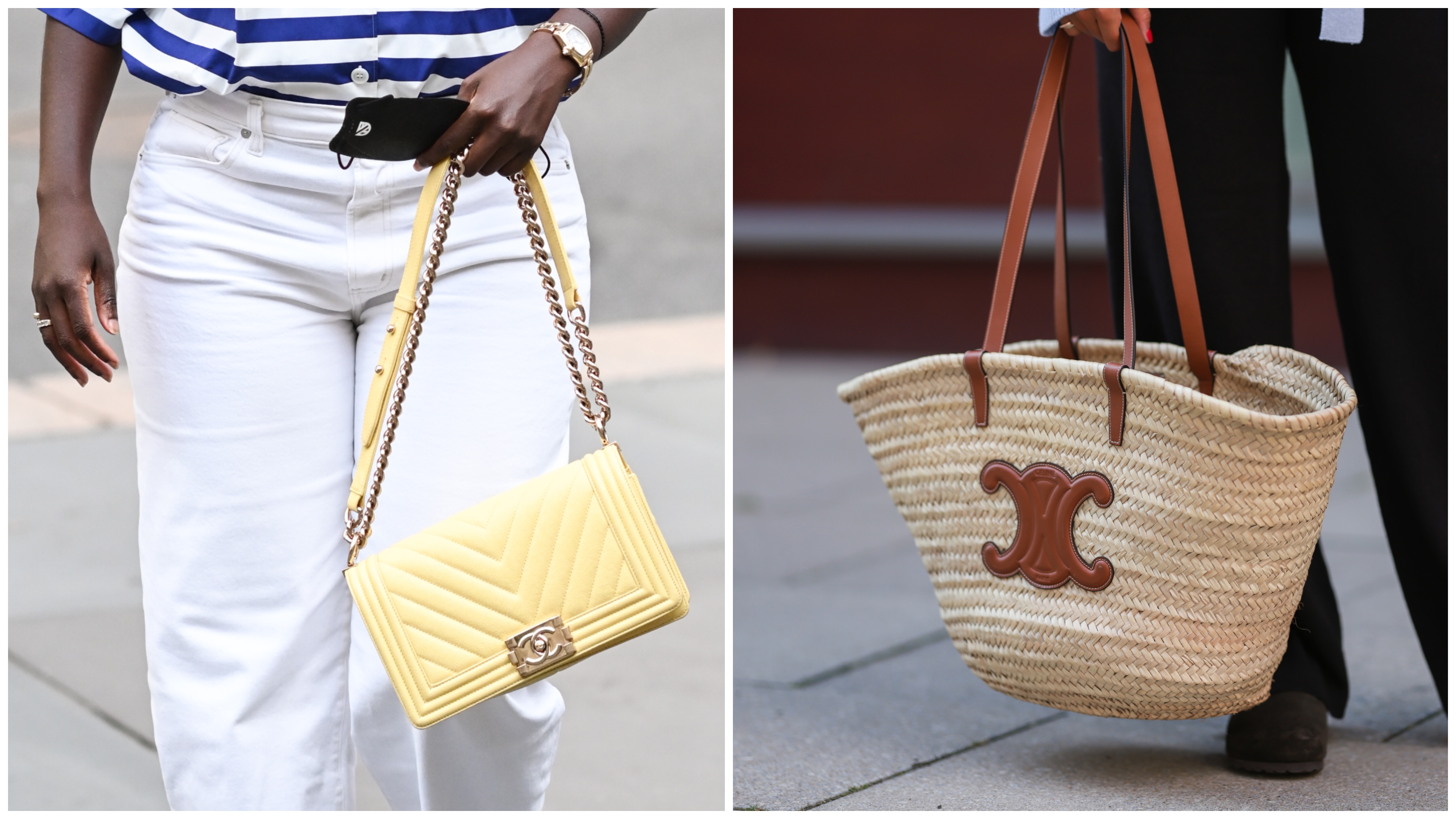 collage of summer bags