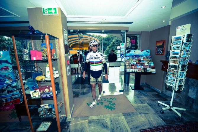 World road race champion Philippe Gilbert (Team BMC)