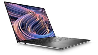 Dell XPS 15 laptop with the screen open