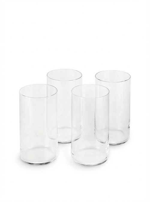 Transparent Set of Four Tall Glasses