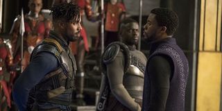 T'Challa and Killmonger in Black Panther