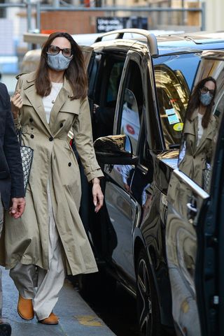 Actress Angelina Jolie is seen on July 23, 2021 in Paris, France.