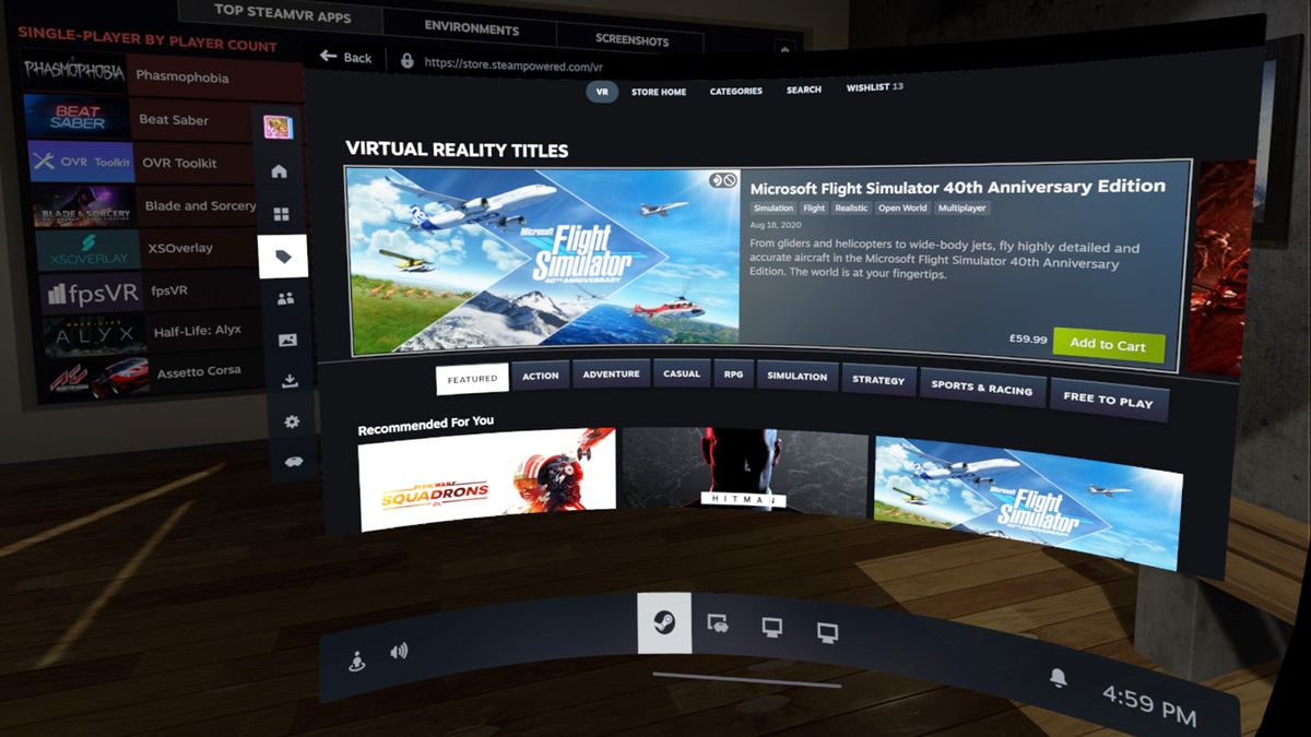 The best bit about SteamVR 2.0 is no longer having to take your headset