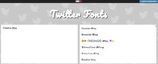 LingoJam Twitter fonts screenshot