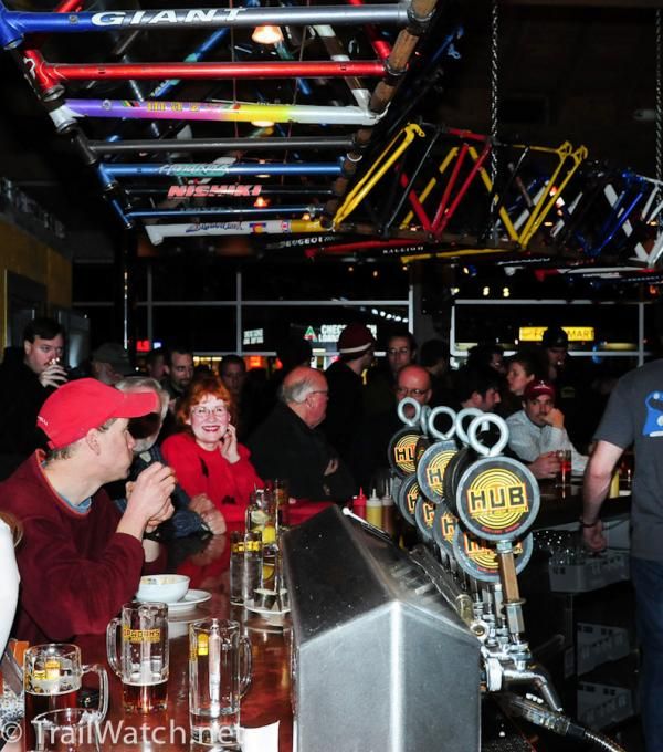The Friday night number presentation ceremony was held at the bike-friendly Hopworks Urban Brewery