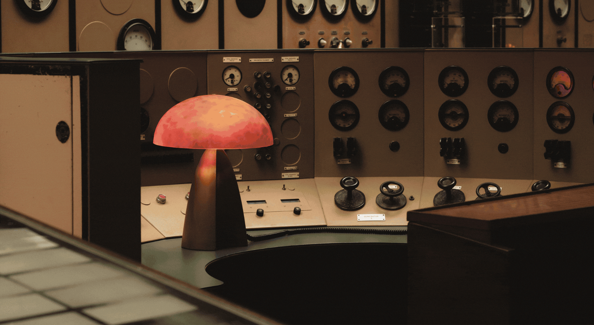 A rotating gif spotlighting artisanal furniture with a sculptural silhouette, a pottery studio's kiln with a woman standing before it, and colorful ceramics.