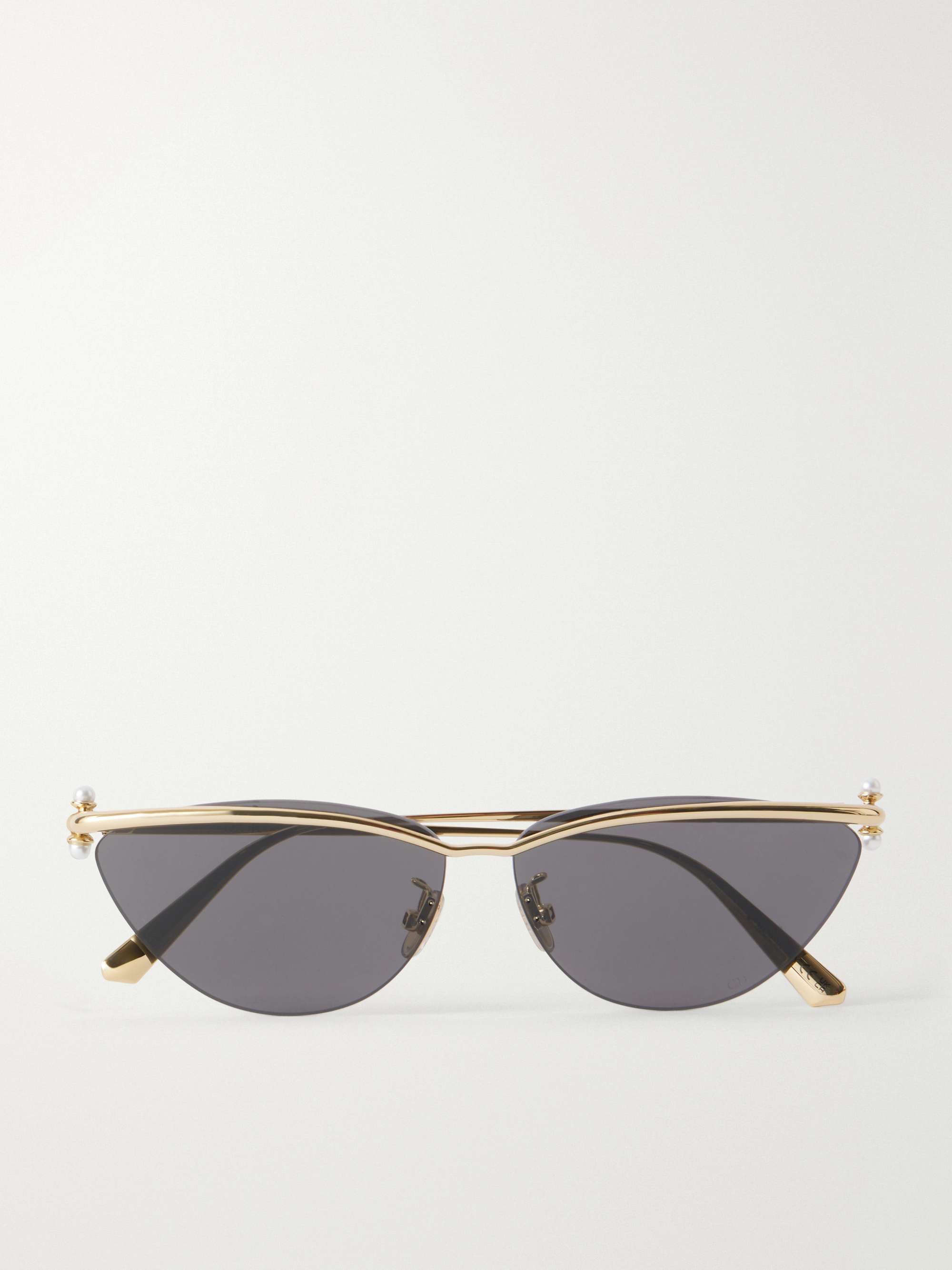 Diortribales B2u Cat-Eye Gold-Tone Sunglasses