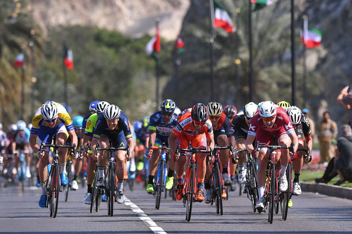 Alexander Kristoff driving for the line