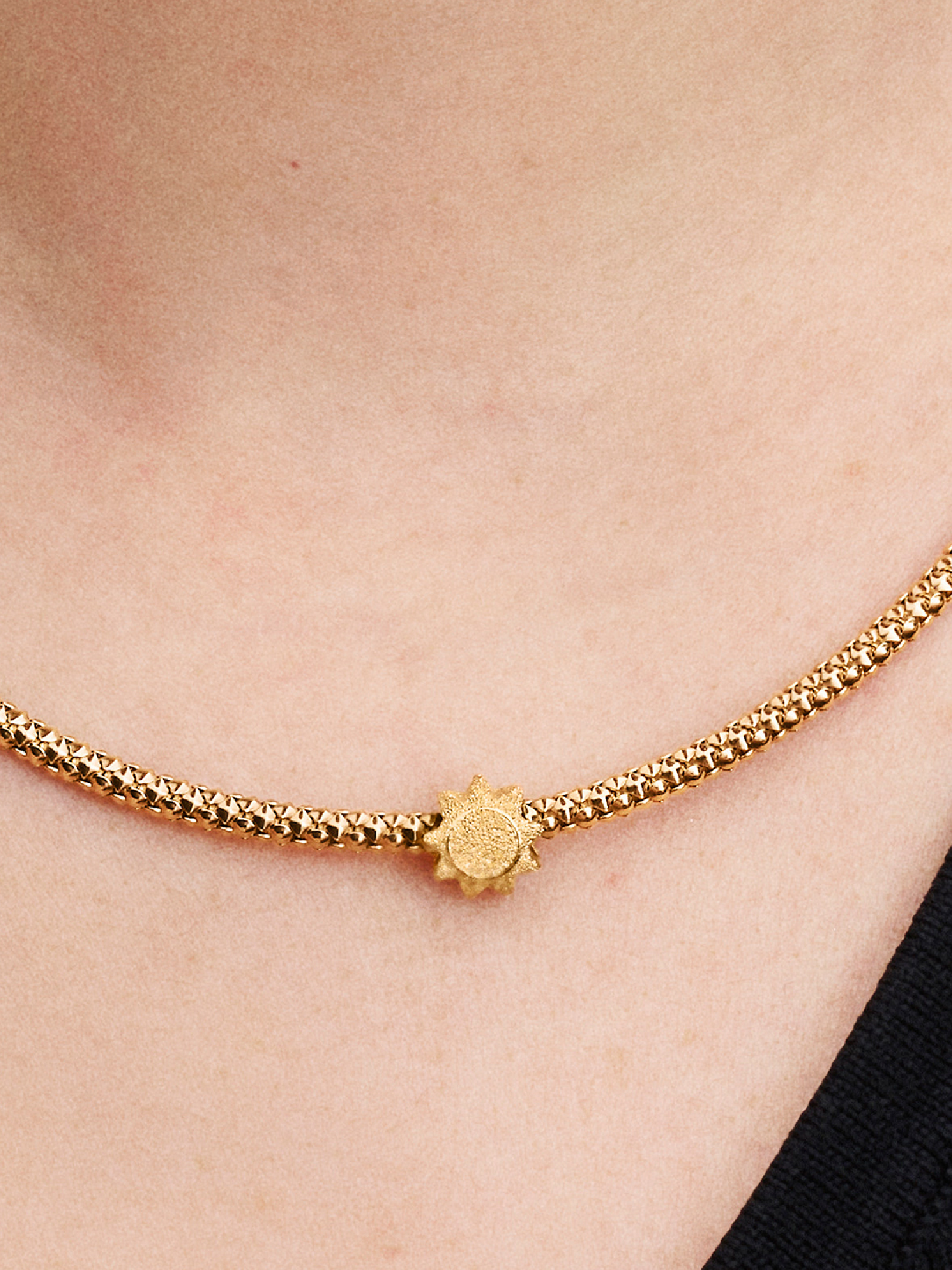 Textured Sun Mini Charm