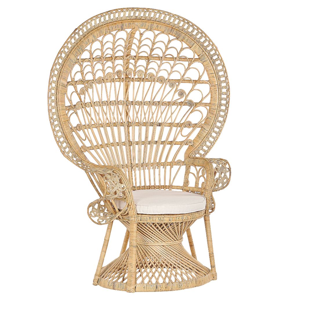 Peacock Chair EMMANUELLE Rattan Natural