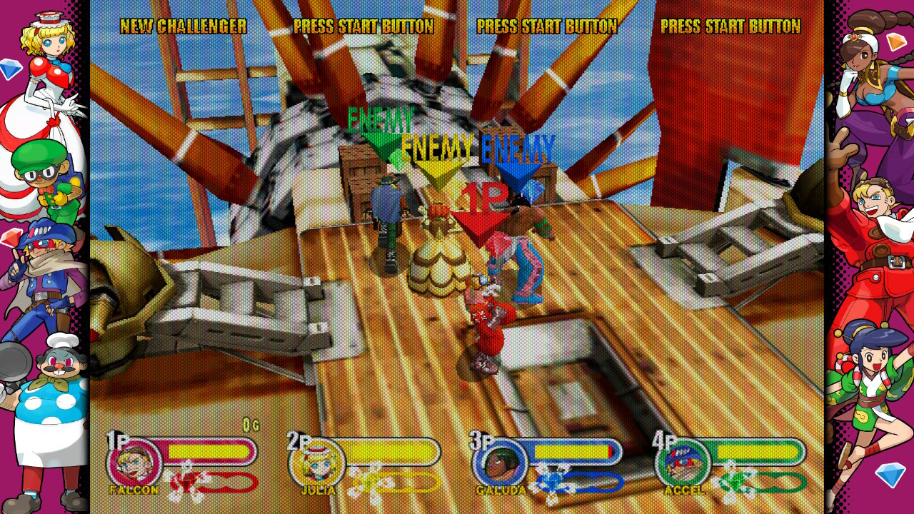 Capcom Fighting Collection 2 review; anime style game screens