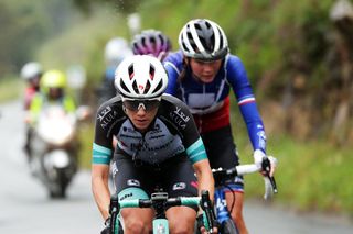 SAN SEBASTIAN SPAIN JULY 31 Ane Santesteban Gonzalez of Spain and Team BikeExchange in the Breakaway during the 3rd Donostia San Sebastian Klasikoa Women 2021 a 1398km race from DonostiaSan Sebastian to DonostiaSan Sebastian Klasikoa KlasikoaWomen UCIWWT on July 31 2021 in San Sebastian Spain Photo by Gonzalo Arroyo MorenoGetty Images