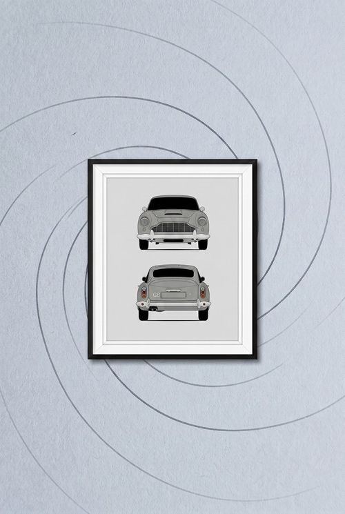 Aston Martin DB5 Handmade Poster 