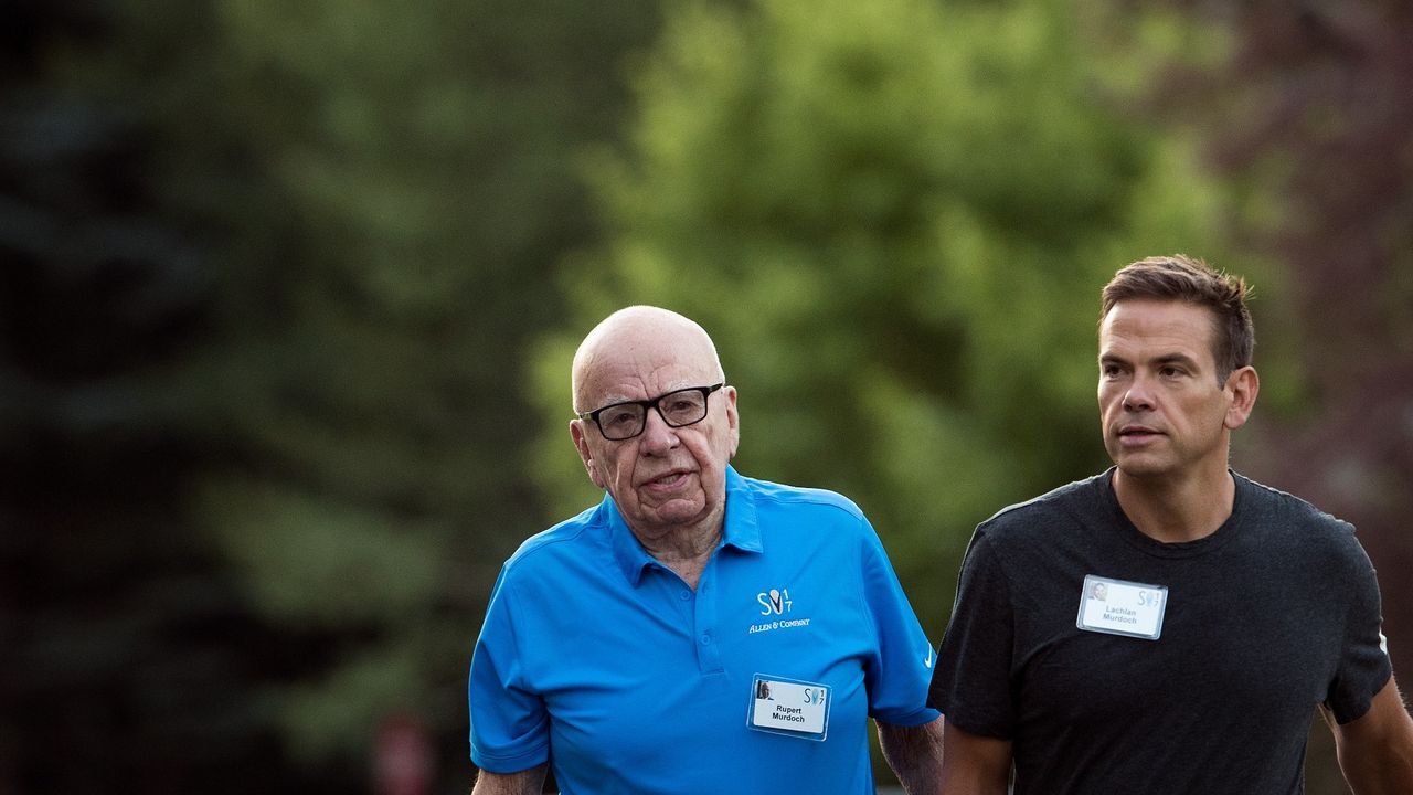 Rupert Murdoch and his son Lachlan