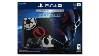 The PS4 Pro Star Wars Battlefront 2 bundle box.