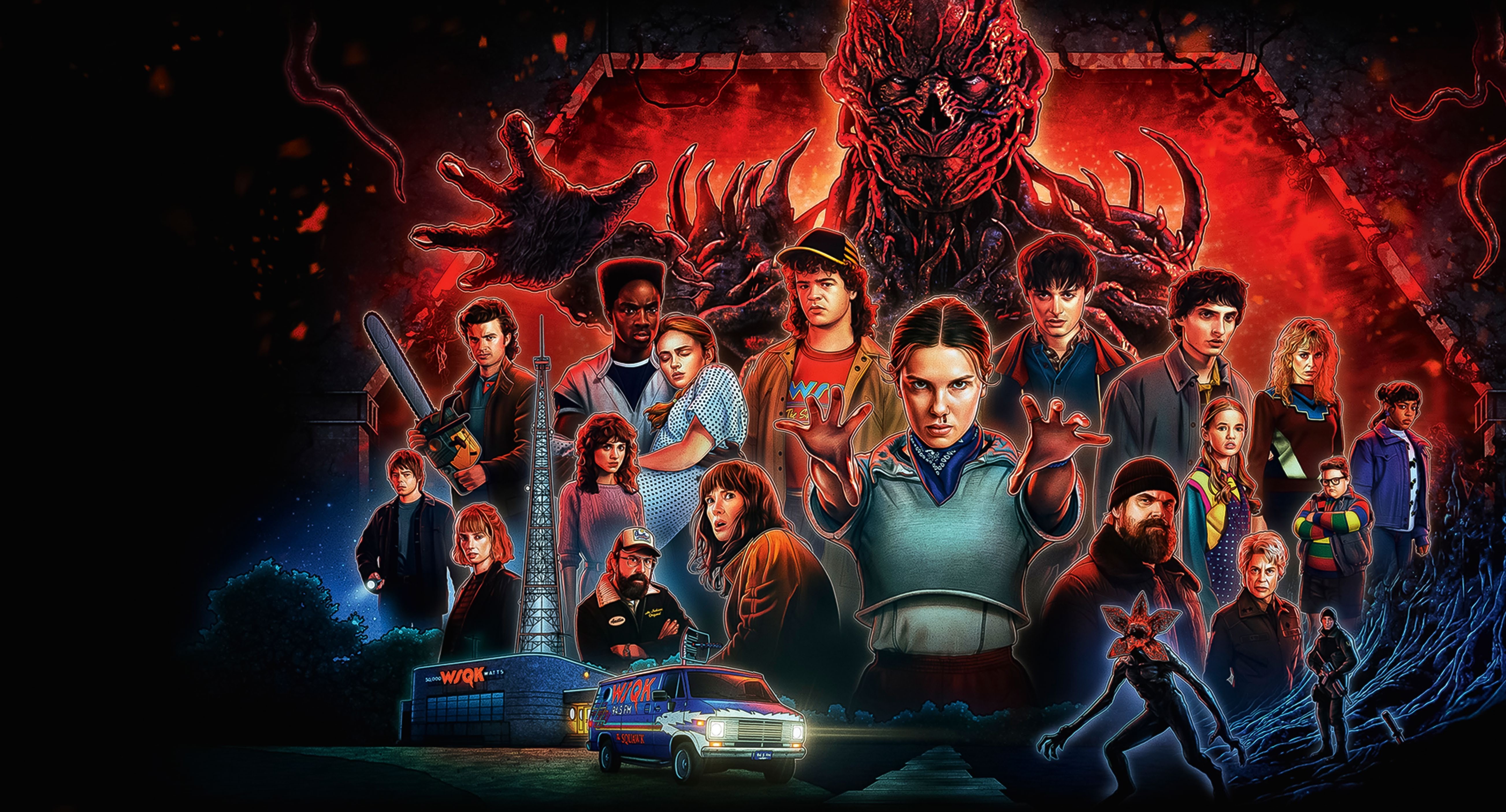 Stranger Things season 5 post with all the characters.