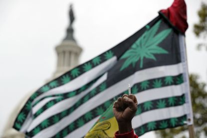 A protest in support of legalizing marijuana in Washington, D.C.