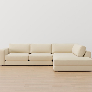 cream-colored sectional