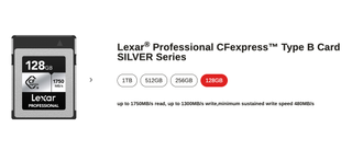 Lexar Silver CFexpress Type B 128GB