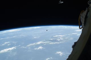 Satellite Floating Away