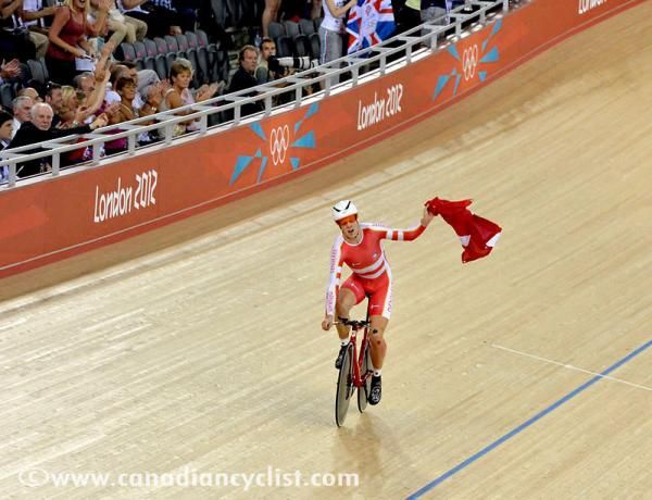 Lasse Norman Hansen (Denmark) celebrates gold in London.