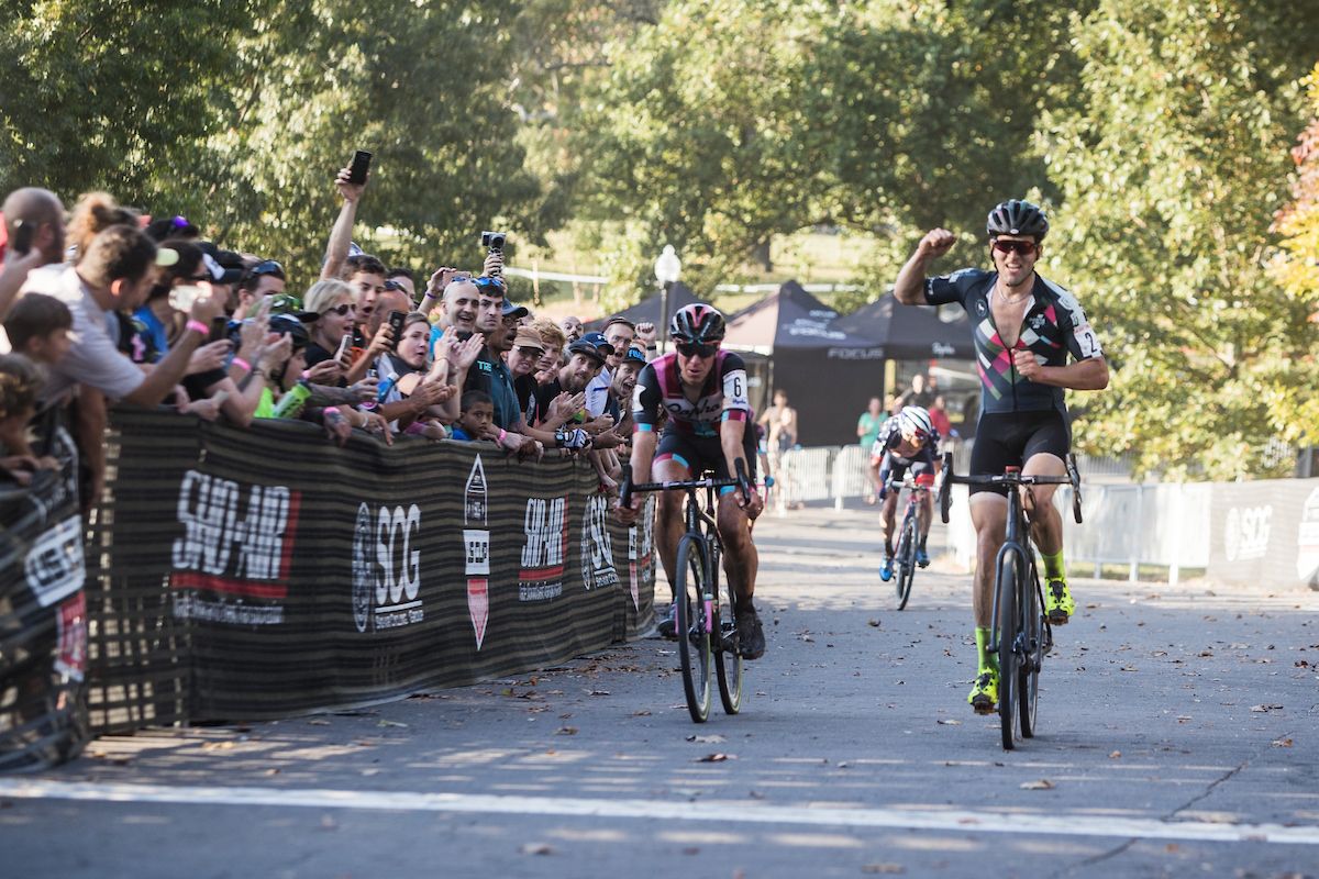 Tobin Ortenblad wins the sprint over Powers